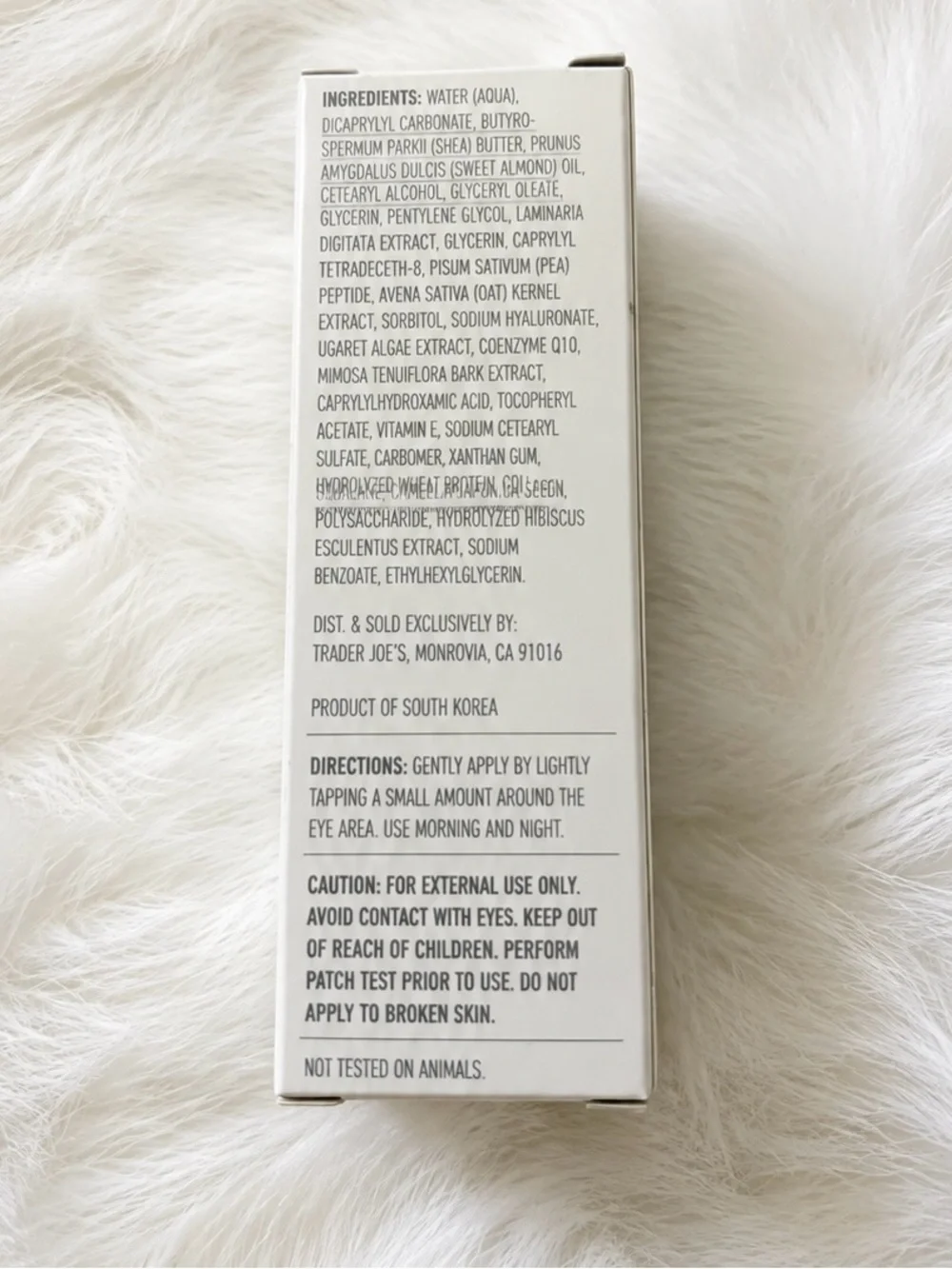 Trader Joe's Supreme Hydrating Eye Cream - White & Silver